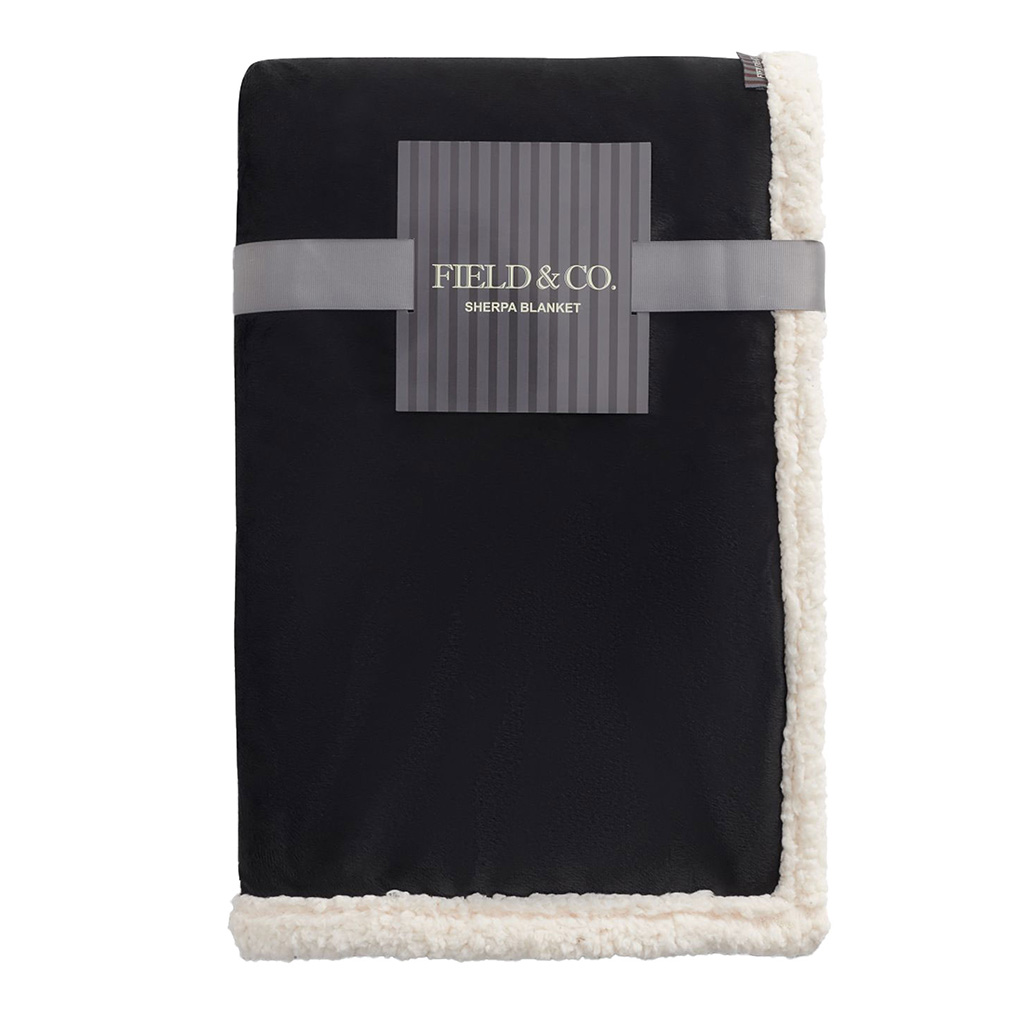 Field & Co.® Sherpa Blanket - Black